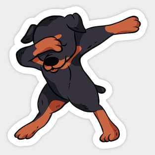 Dabbing Dog Sticker